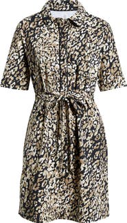 Tommy Bahama Aubrey Spot Tie Waist Shirtdress