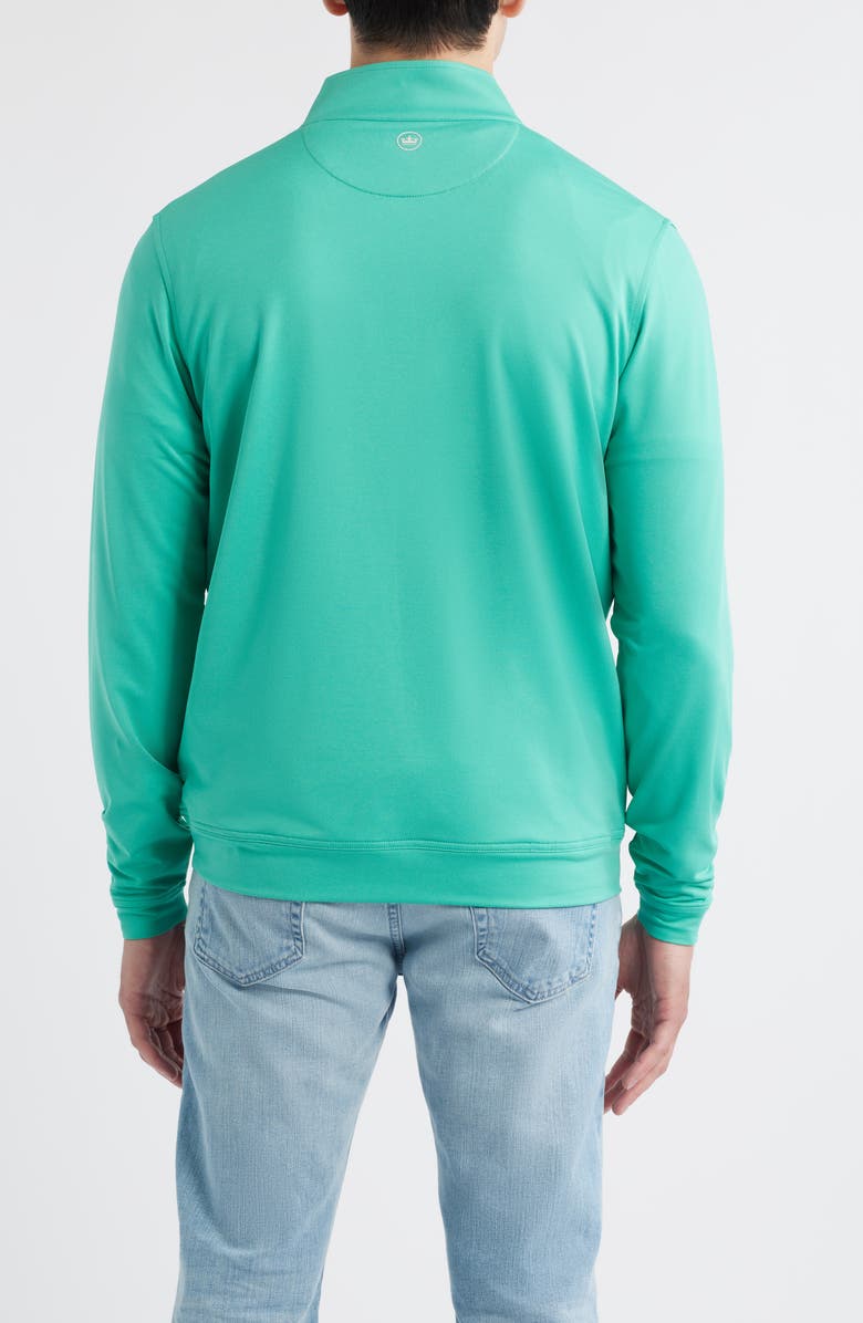 Peter Millar Perth Mélange Performance Quarter Zip Pullover, Alternate, color, Meadow