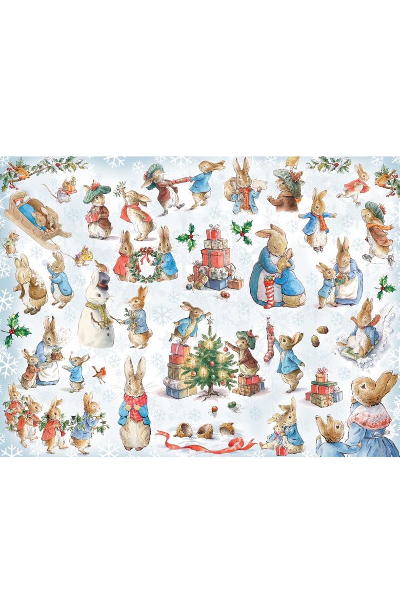 NEW YORK PUZZLE COMPANY Peter Rabbit's Winter Memories 500 Piece Puzzle, Alternate, color, NO COLOR