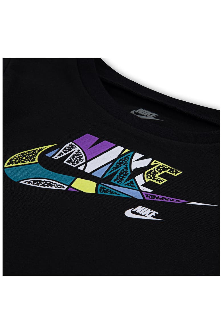 Graphic T-Shirt & Shorts Set, Alternate, color, PYSCHIC BLUE