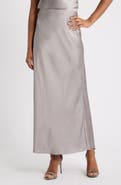 Open Edit Satin Maxi Skirt