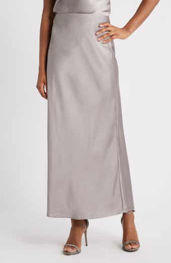 Open Edit Satin Maxi Skirt