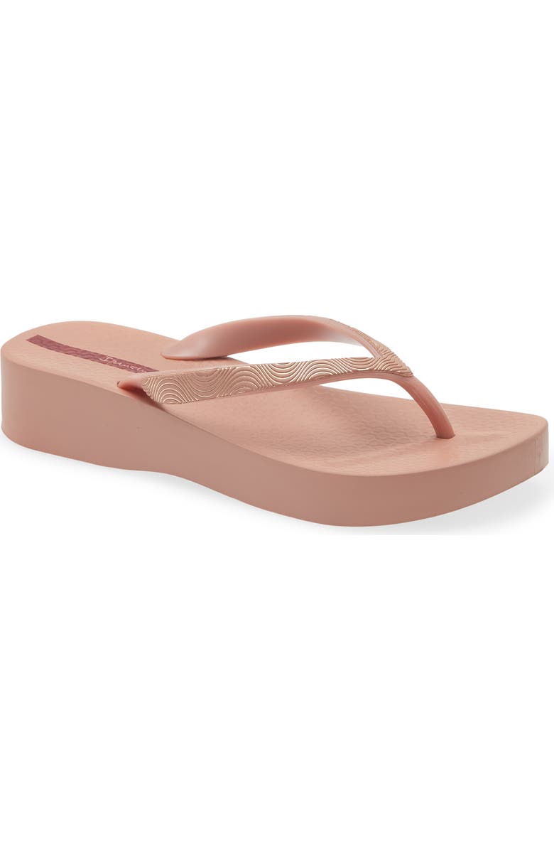 Ipanema Wedge Platform Flip Flop, Main, color, Pink/ Red