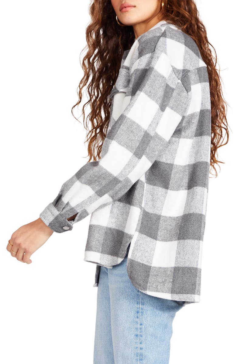 BB Dakota by Steve Madden BB Dakota Plaid Shirt Jacket, Alternate, color,