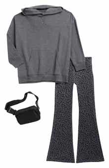 YOGALICIOUS Kids' Hoodie, Flared Leggings & Bag Set