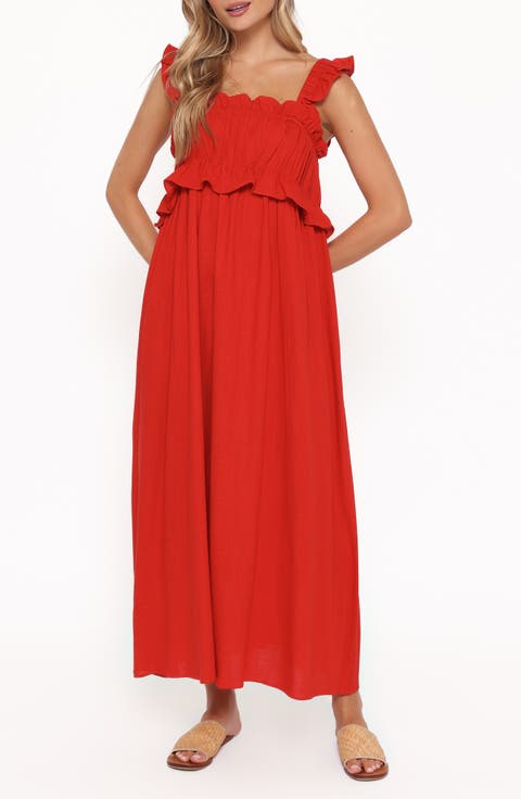 Ross Frill Strap Maxi Dress