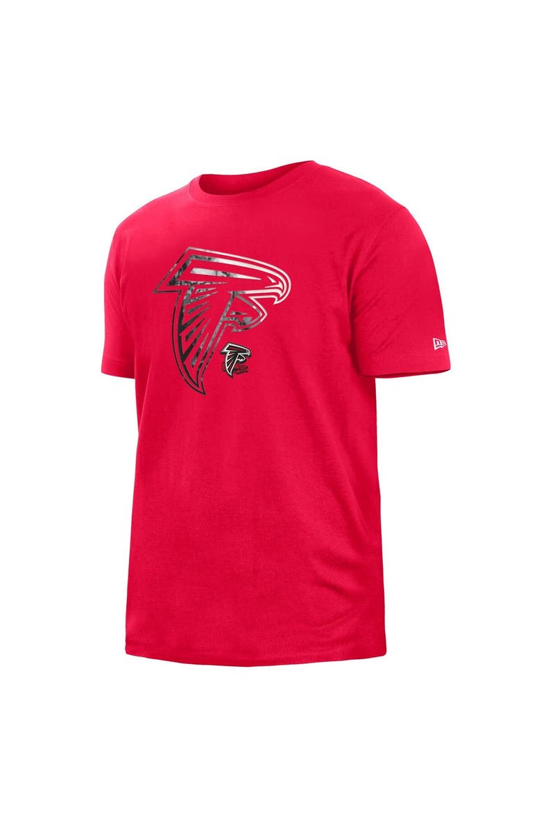 New Era Men's New Era Red Atlanta Falcons 2022 Sideline Ink Dye T-Shirt, Alternate, color, Red