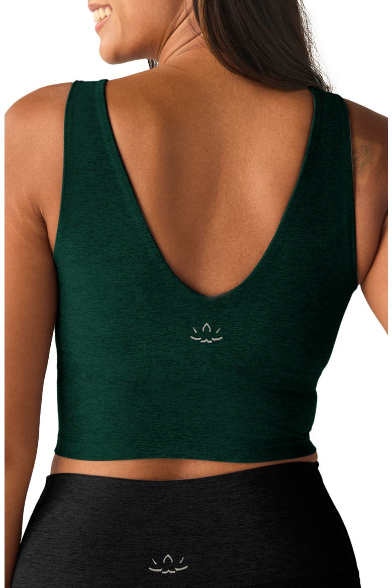 Good Day Space Dye Crop Tank, Alternate, color, DARK SPRUCE GREEN HEATHER