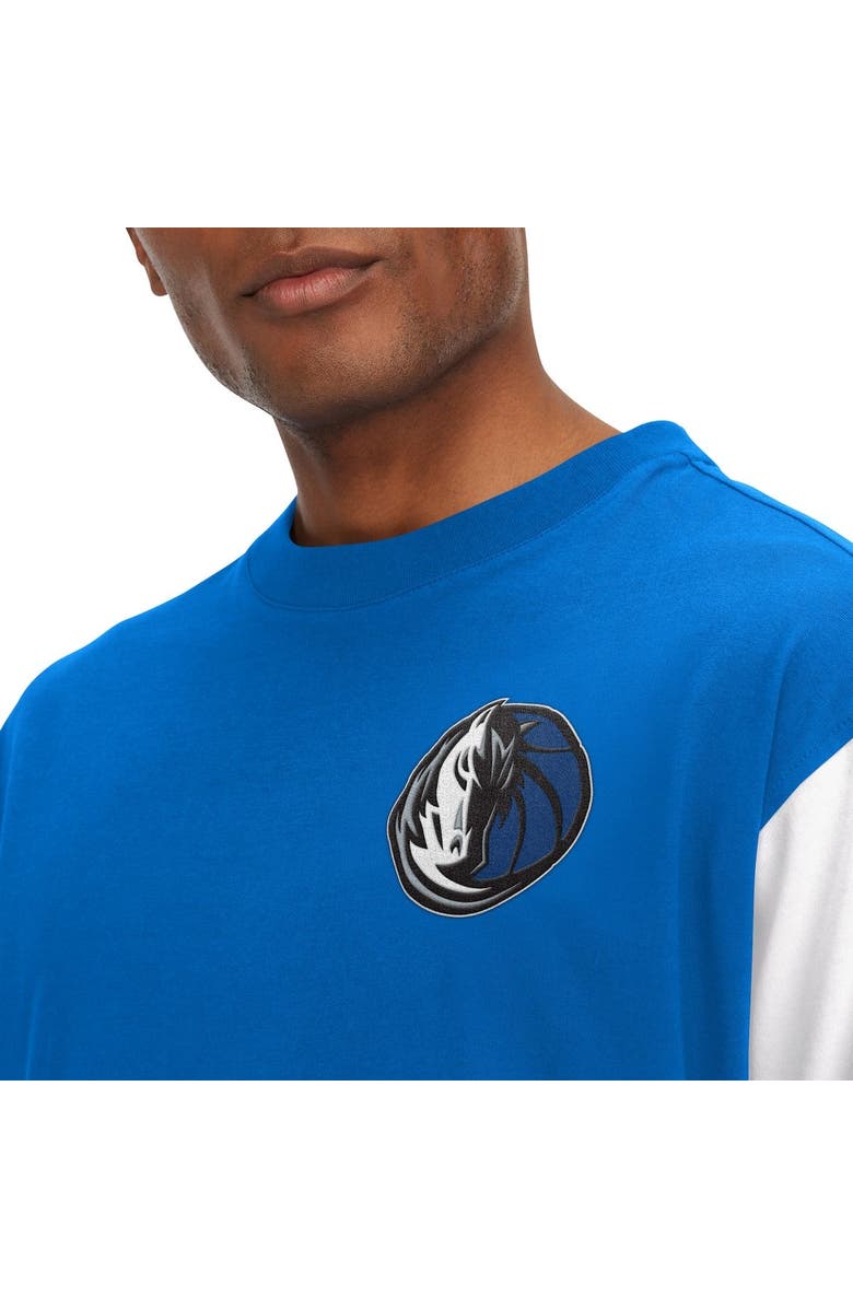 TOMMY JEANS Men's Tommy Jeans Royal Dallas Mavericks Richie Color Block Long Sleeve T-Shirt, Alternate, color, Royal