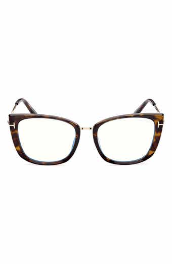 TOM FORD 53mm Cat Eye Blue Light Blocking Glasses