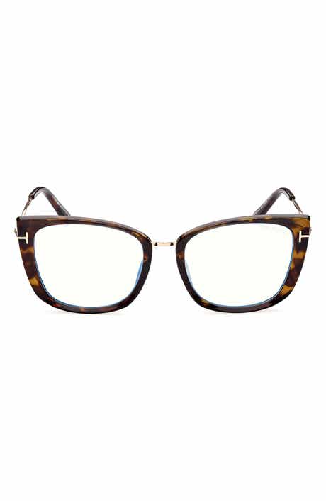 TOM FORD 53mm Cat Eye Blue Light Blocking Glasses