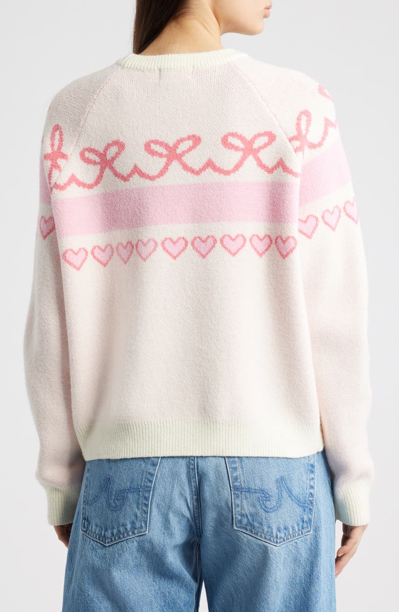 HAPPY CAMP3R Sweet Bow Blair Sweater, Alternate, color, Cream