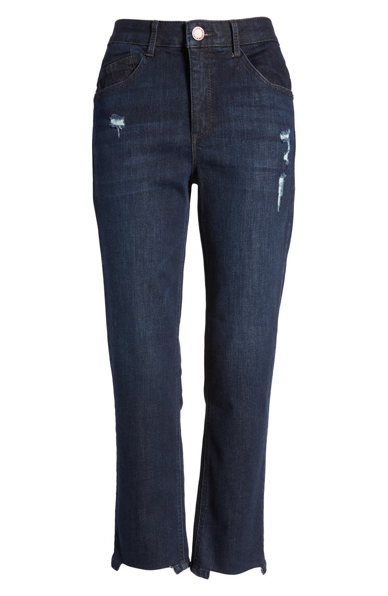 Wit & Wisdom CoolMax<sup>®</sup> Step Hem Slim Straight Leg Jeans, Alternate, color, 