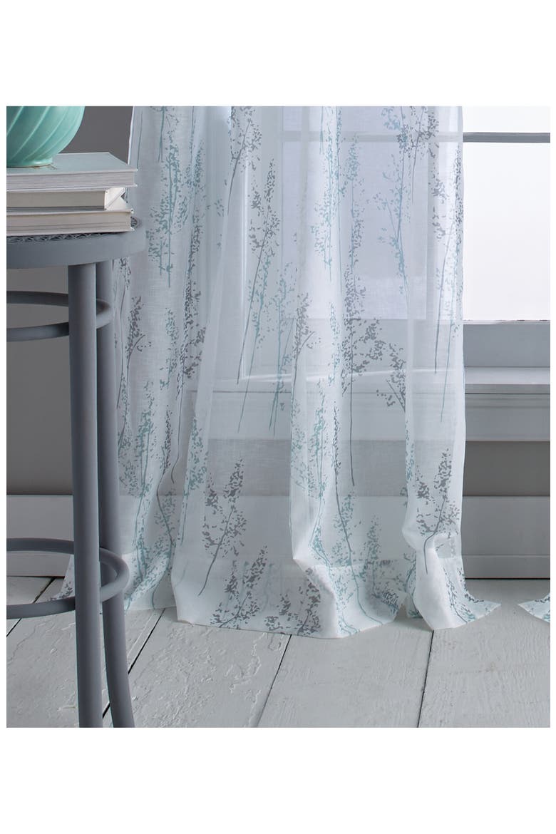 Whisper Poletop Curtain Panel, Alternate, color, AQUA