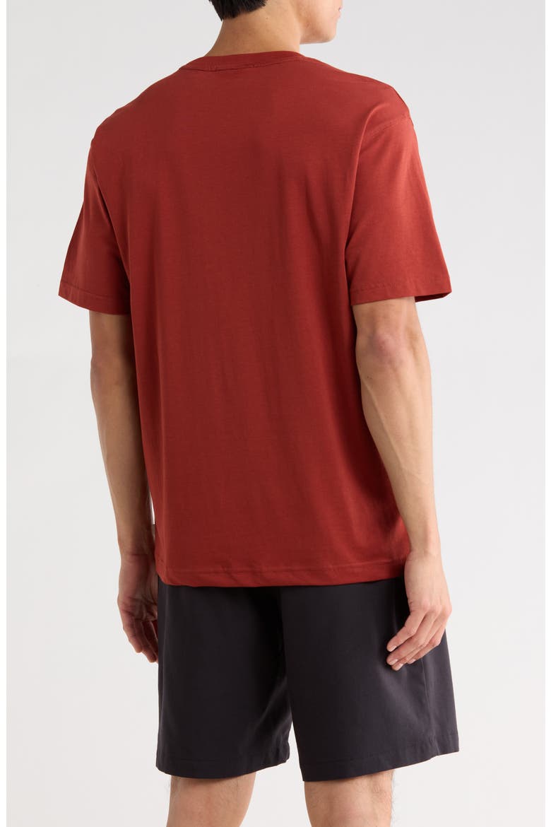 Flower Pocket Graphic T-Shirt, Alternate, color, BURNT HENNA