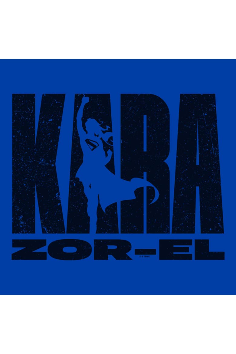 Men's Supergirl Kara Zor-El Silhouette  Graphic T-Shirt, Alternate, color, Royal Blue