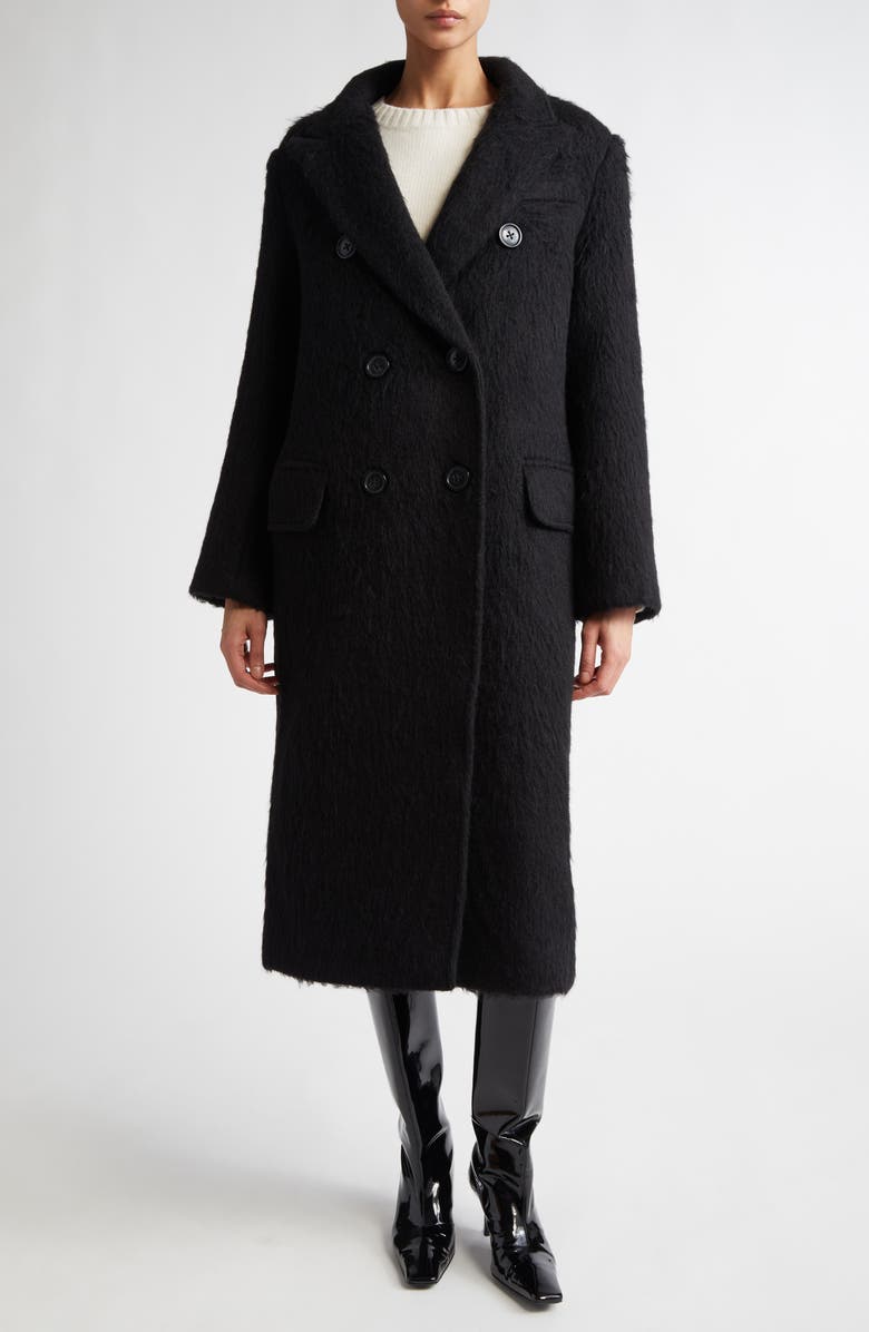 Stand Studio Essa Double Breasted Wool Blend Coat, Alternate, color, 