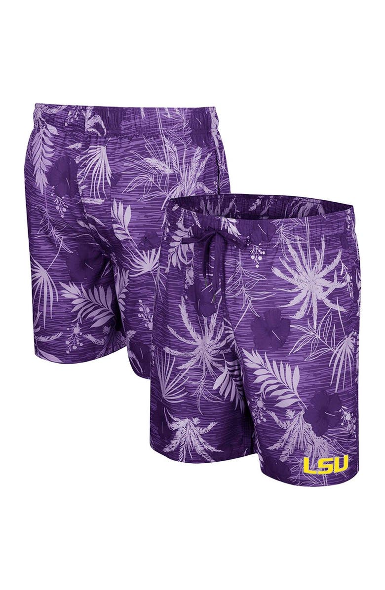COLOSSEUM Men's Colosseum Purple LSU Tigers What Else is New Swim Shorts, Main, color,
