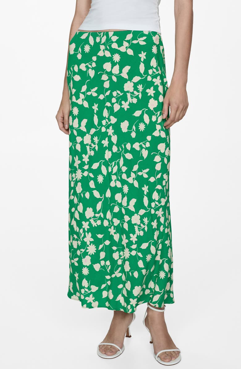 MANGO Floral Maxi Skirt, Main, color, 