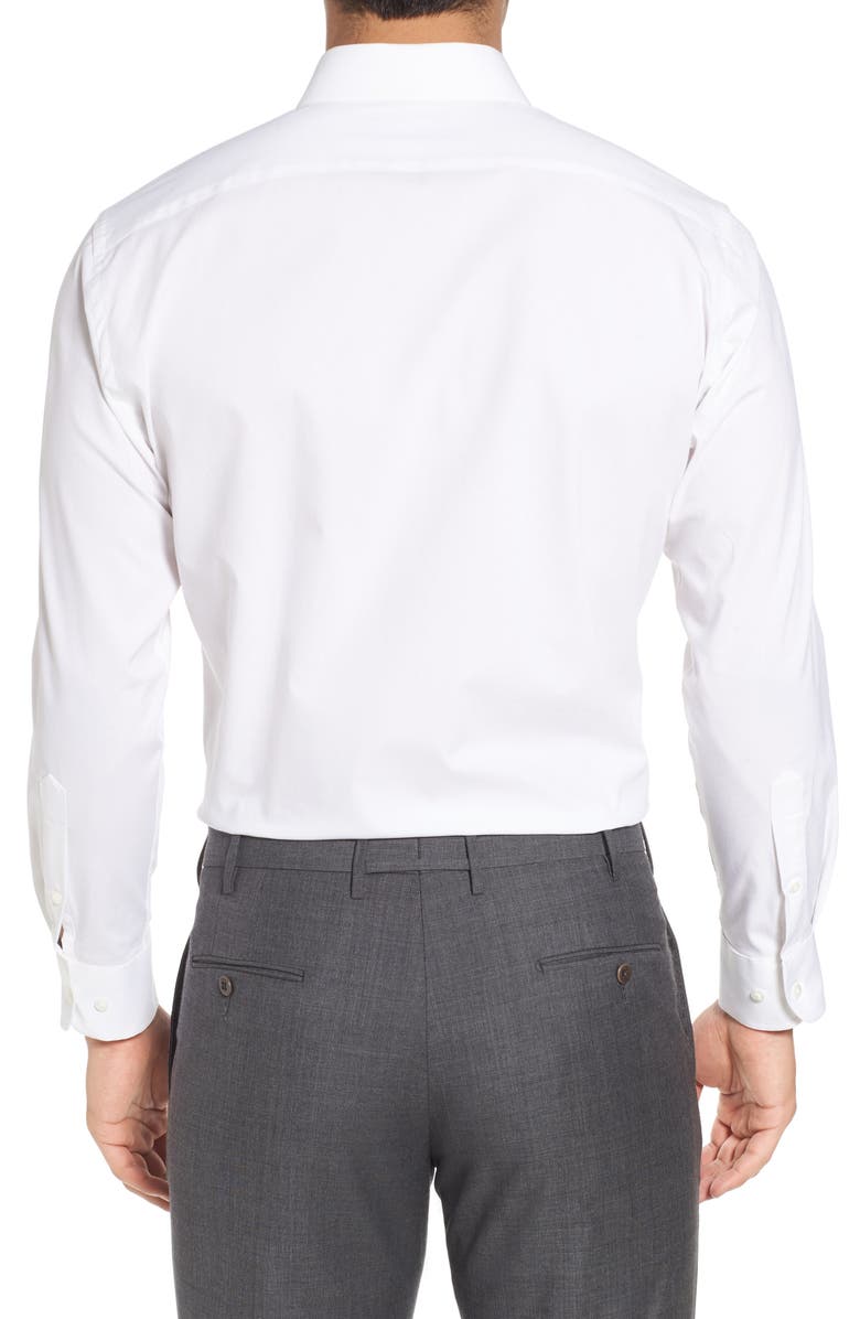 NORDSTROM MEN'S SHOP Tech-Smart Trim Fit Stretch Pinpoint Dress Shirt, Alternate, color, 