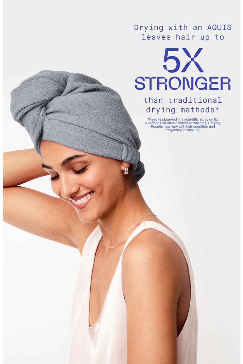 Flip Hair Wrap Towel, Alternate, color, STEEL