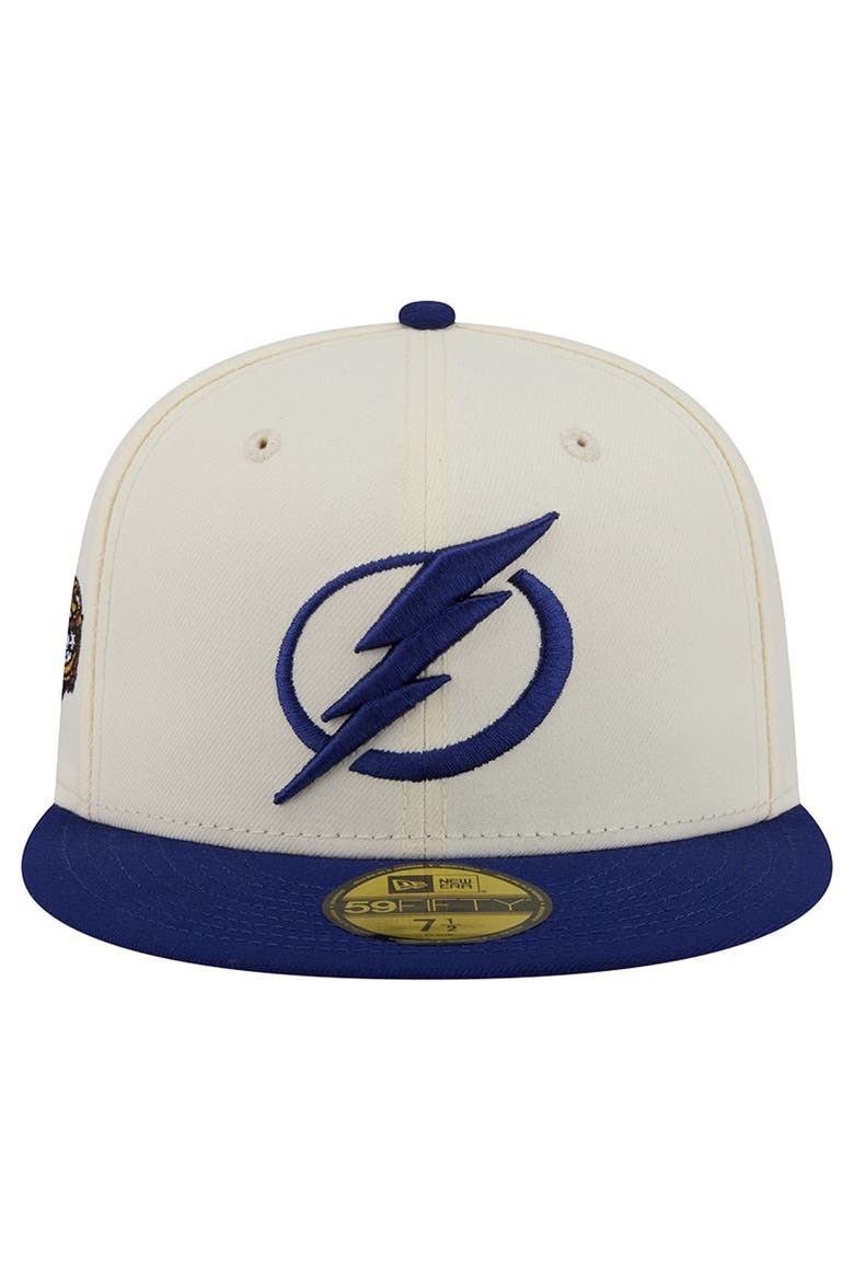 Men's New Era  Cream Tampa Bay Lightning America's 250th Two-Tone 59FIFTY Fitted Hat, Alternate, color, Cream
