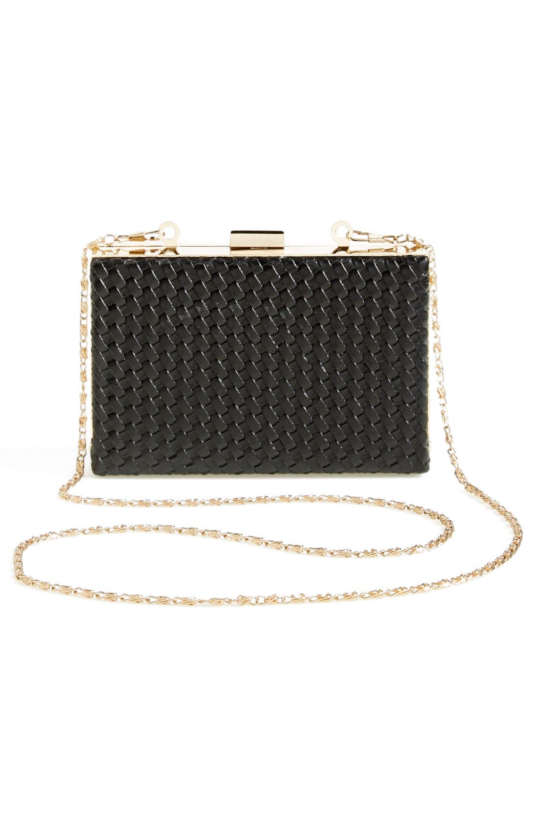NATASHA Tasha Woven Box Clutch, Alternate, color, 