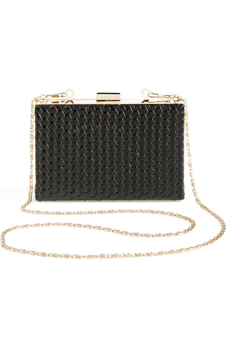 NATASHA Tasha Woven Box Clutch, Alternate, color,
