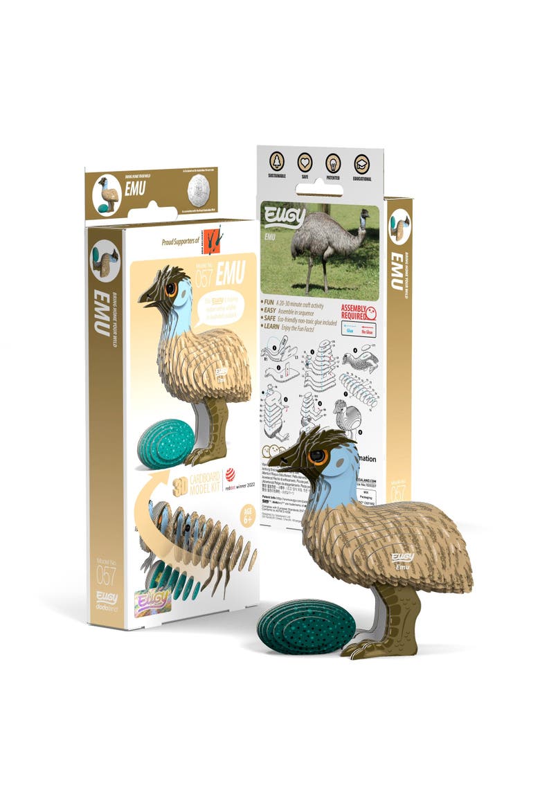 Emu 3D Puzzle, Main, color, No Color