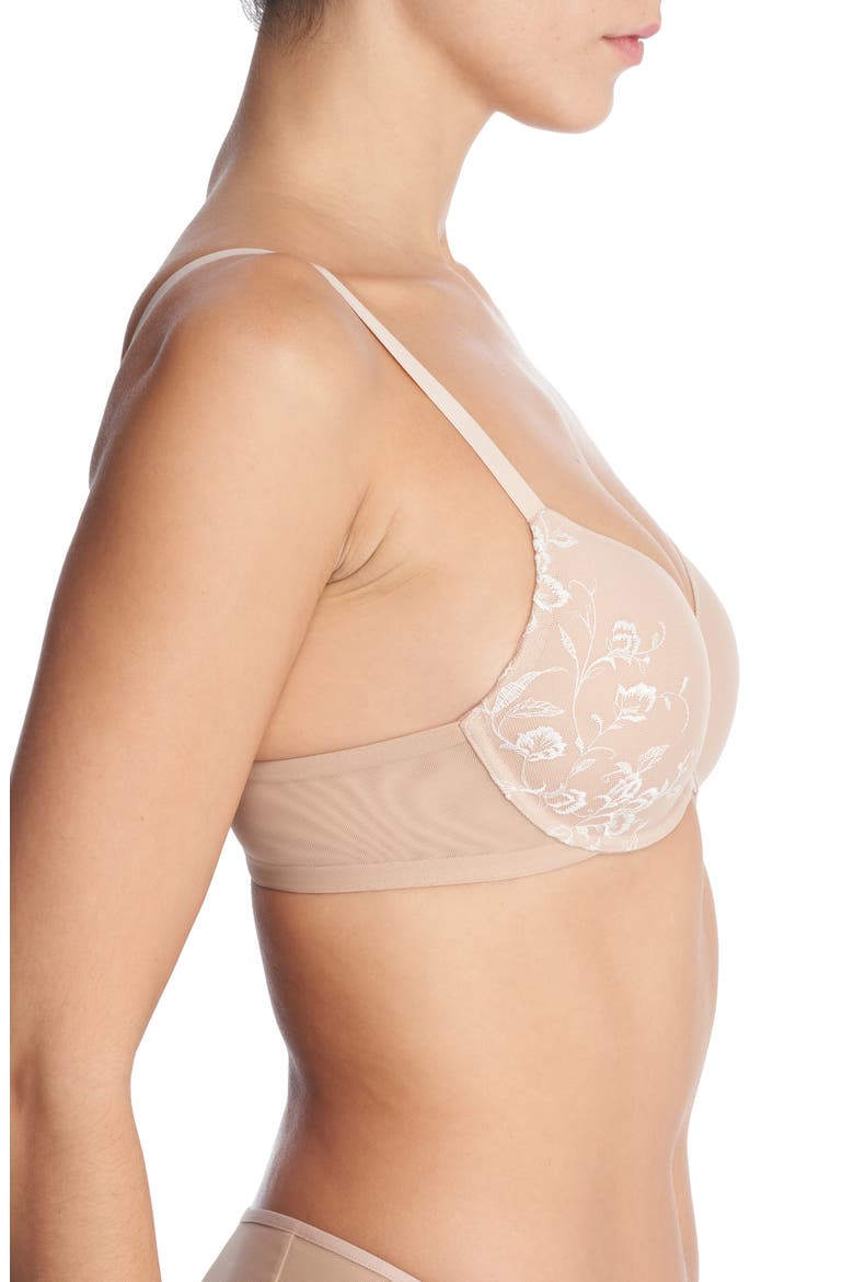 Flawless Underwire Contour Bra, Alternate, color, CAFE/ IVORY