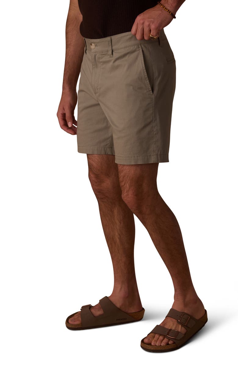 The Normal Brand Stretch Cotton Chino Shorts, Alternate, color, Moss