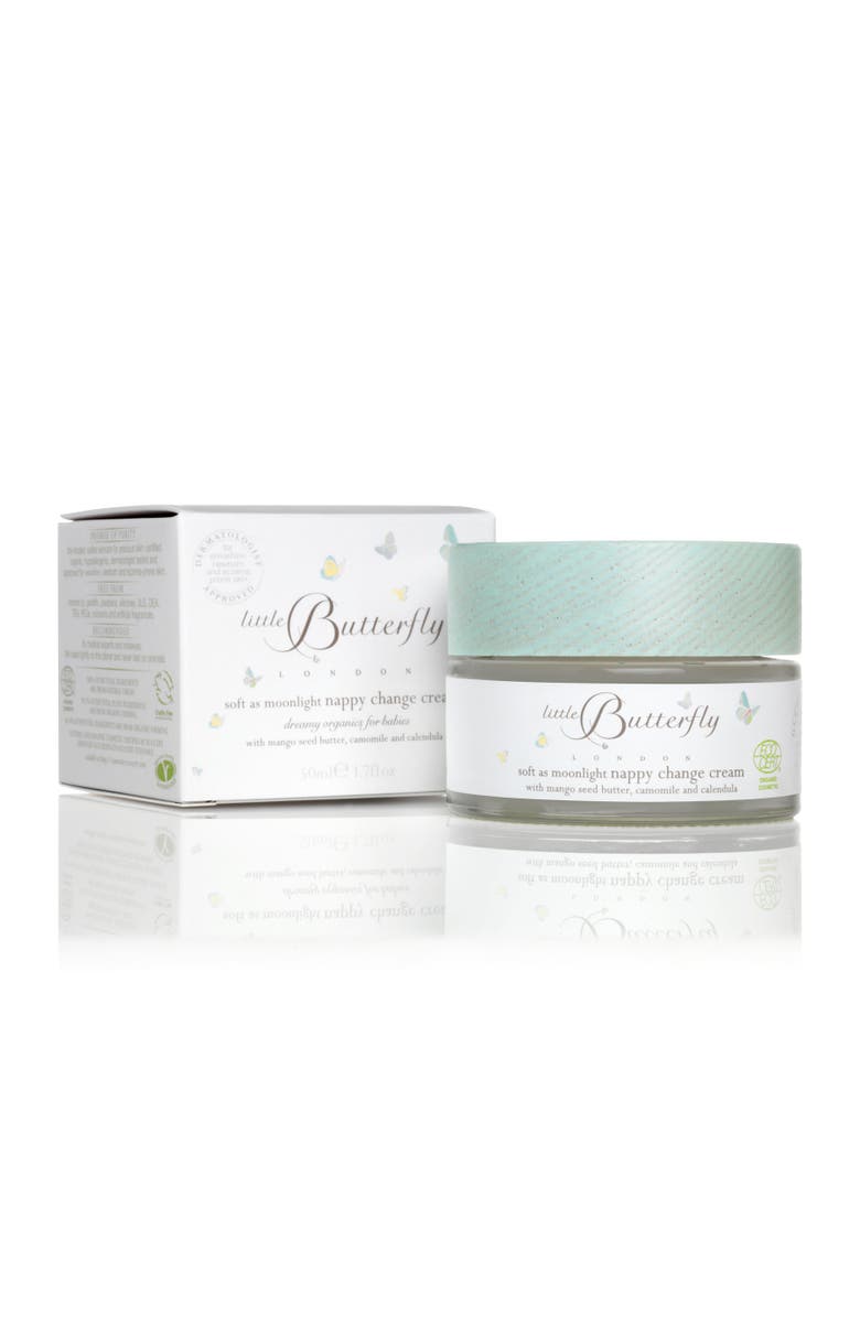 Little Butterfly London Soft as Moonlight Nappy Change Cream 50ml, Main, color, Nappy Change Cream 50Ml