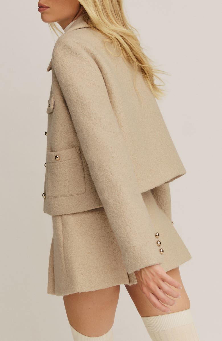 Reformation Marin Wool Blend Jacket, Alternate, color, 