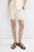 MANGO High Waist Bermuda Shorts