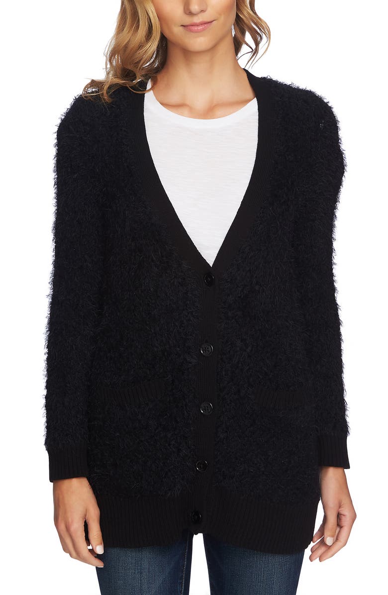 CeCe Popcorn Cardigan, Alternate, color, 