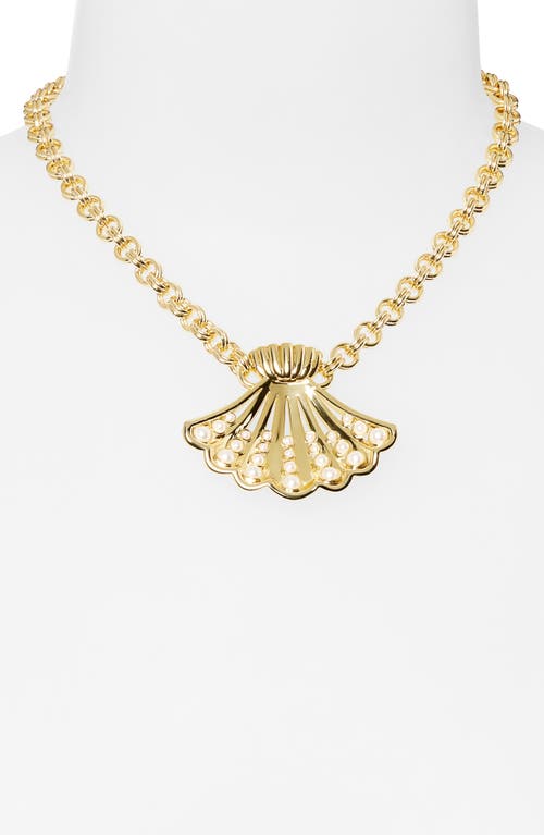 Lele Sadoughi Fan Shell Collar Necklace