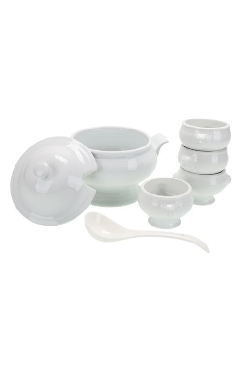 Bia Cordon Bleu Soup Tureen & Lions Head Bowl Set In White