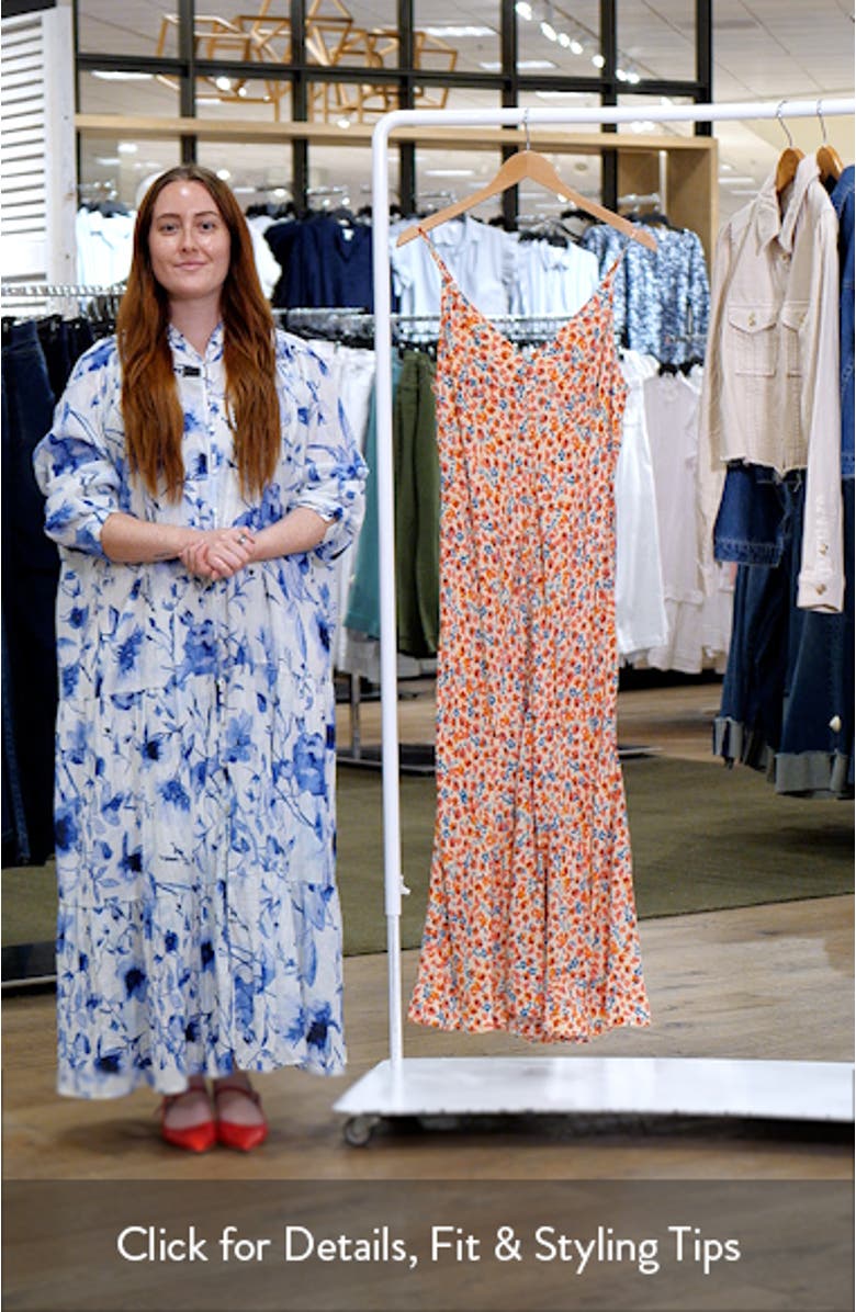 Florian Floral Midi Dress, sales video thumbnail