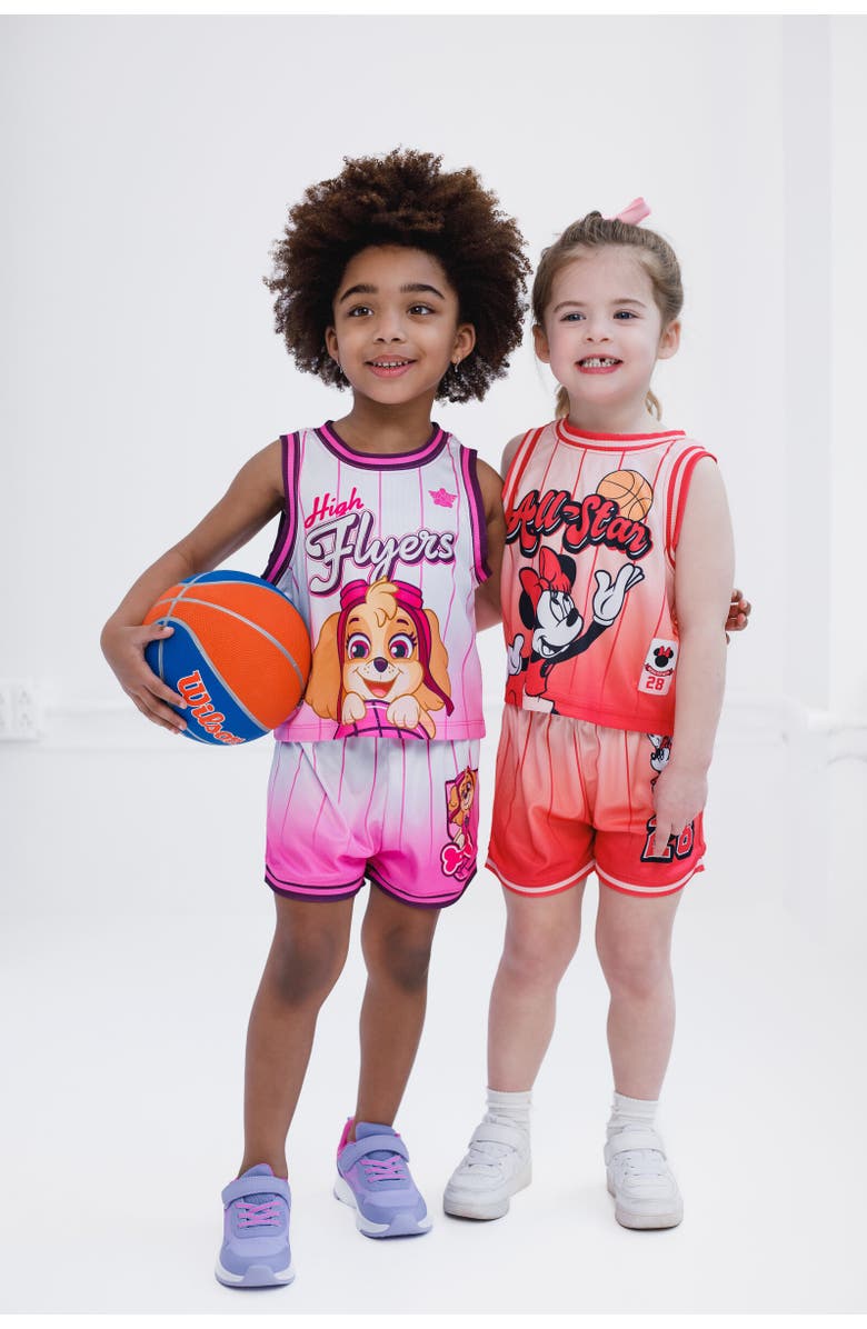 Disney Minnie Mouse Athletic Tank Top & Shorts Set, Alternate, color, Red