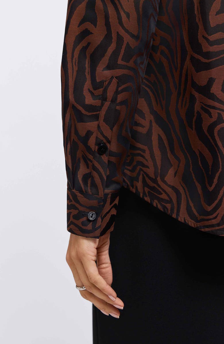 Foxcroft Hampton Print Button-Up Shirt, Alternate, color,