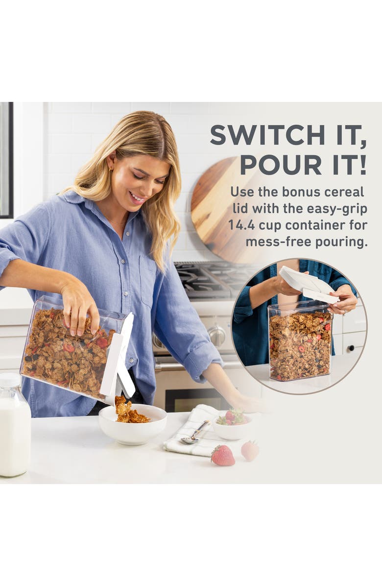 BENTGO 10-Piece Food Storage Pantry Containers, Alternate, color, Snow