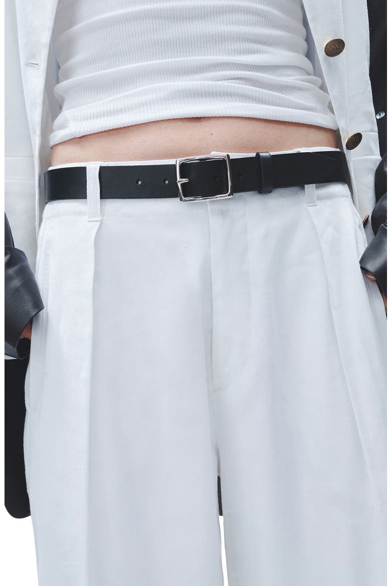Donovan Linen Blend Wide Leg Pants, Alternate, color, WHITE
