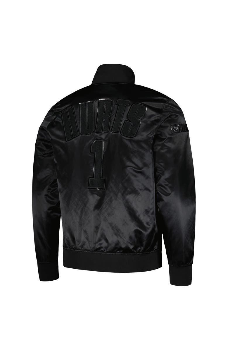 PRO STANDARD Men's Pro Standard Jalen Hurts Black Philadelphia Eagles Player Full-Snap Jacket, Alternate, color,