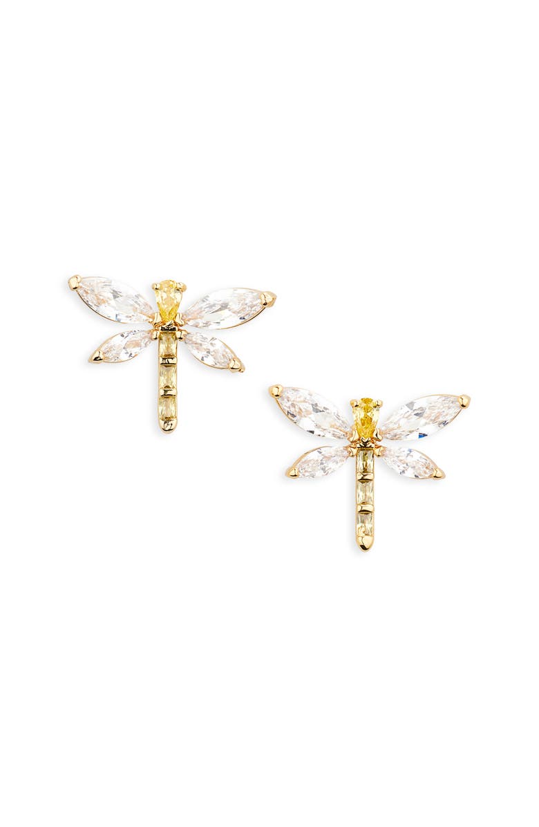 Kate Spade New York greenhouse dragonfly stud earrings, Alternate, color, 