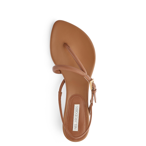 Shop Neil J. Rodgers Eddie Sandal In Cognac Nappa