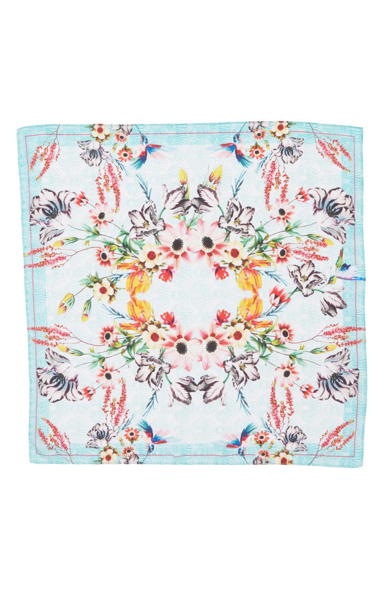 Nordstrom Print Silk Scarf, Alternate, color, 