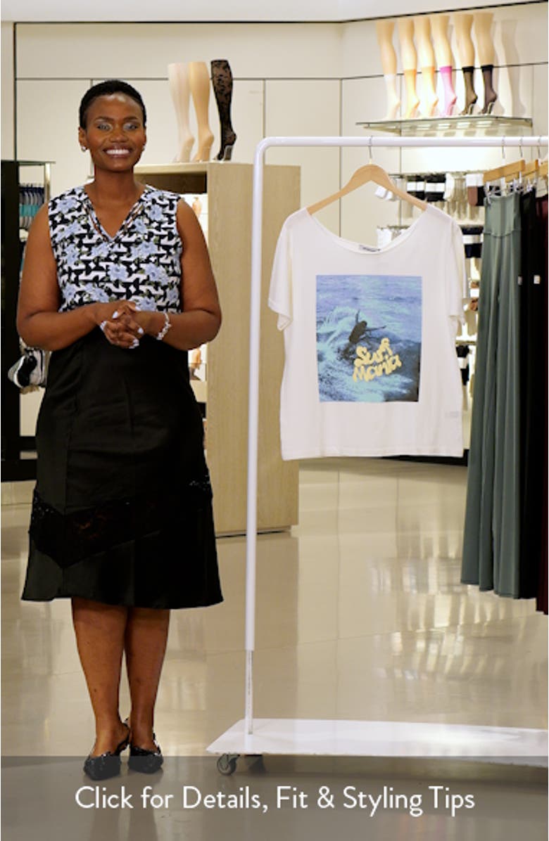 Surf Mania Off the Shoulder Graphic Tee, sales video thumbnail