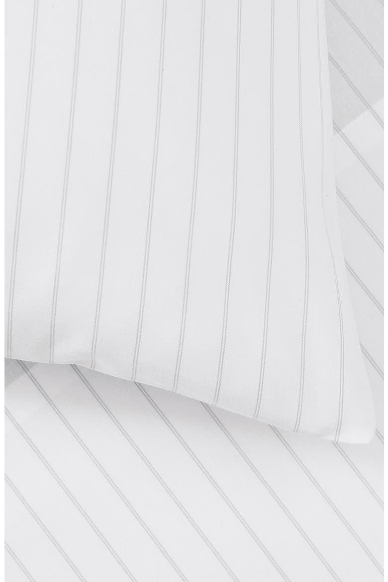 Set of 2 Percale Hemmed Pillowcases, Alternate, color, PEWTER