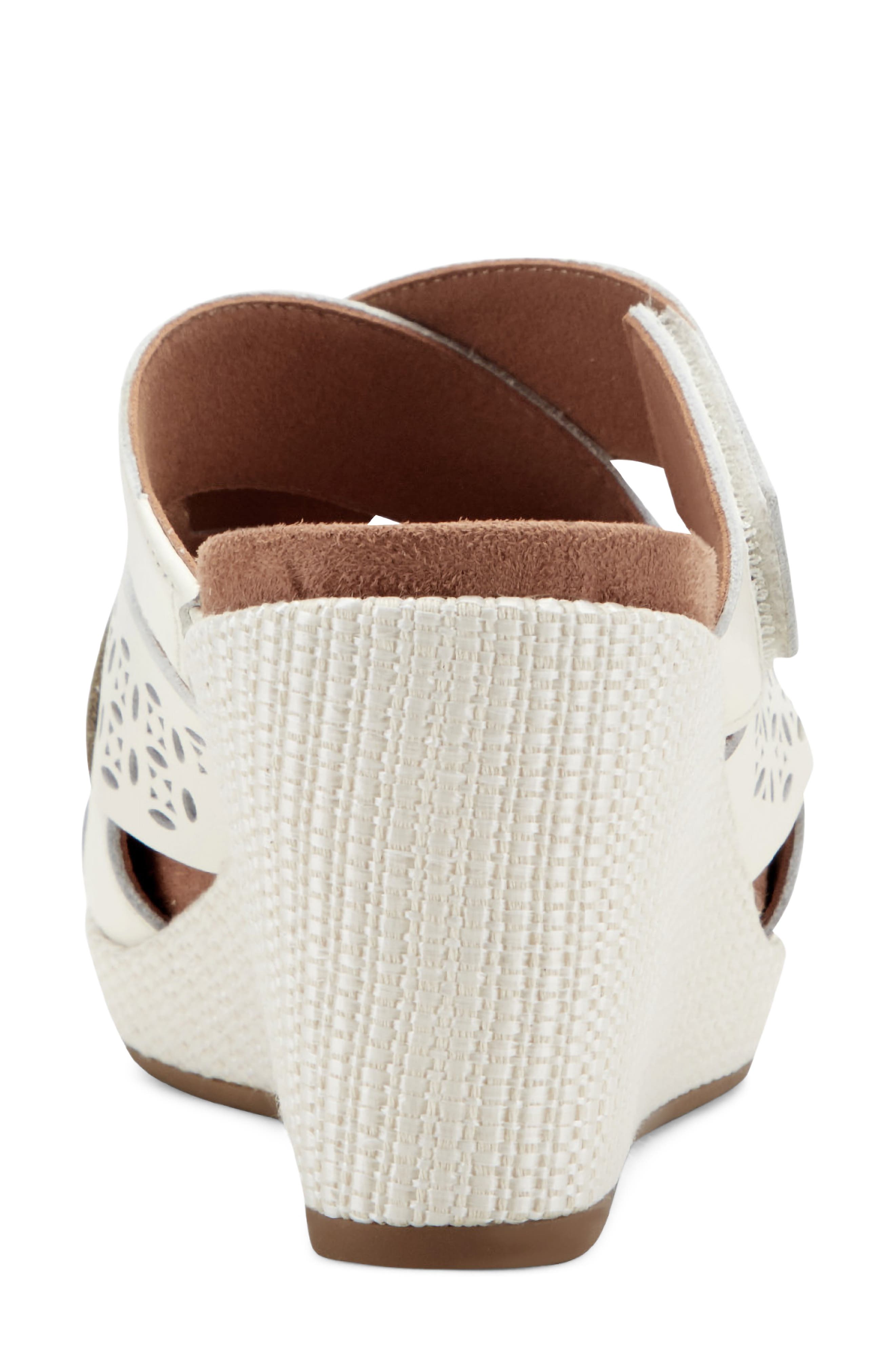 Britta Platform Wedge Slide Sandal, Alternate, color, IVORY