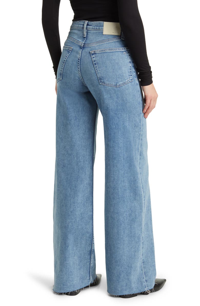 rag & bone Flexi Sofie Full Length High Rise Wide Leg Jeans, Alternate, color, Whitney